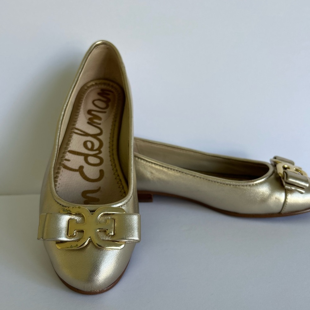 Sam Edelman Women's Mage Gold Ballet Flats Size 5